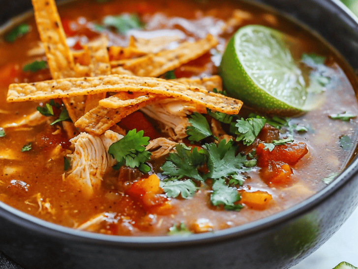 Fall-Inspired Chicken Tortilla Soup with a Surprise Twist