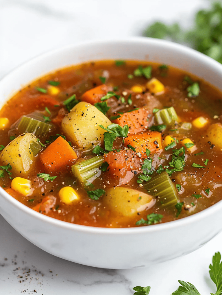Harvest Dreams: Slow Cooker Vegetable Soup with a Nostalgic Twist