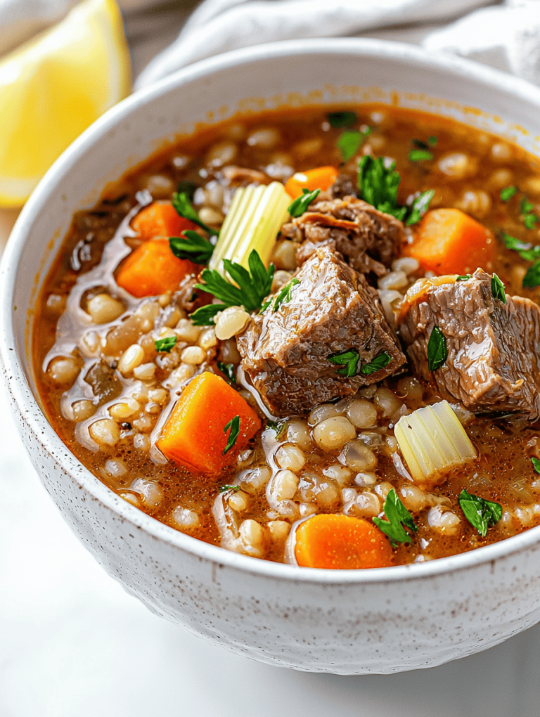 Slow & Steady: The Unexpected Magic of Crockpot Beef and Barley Soup