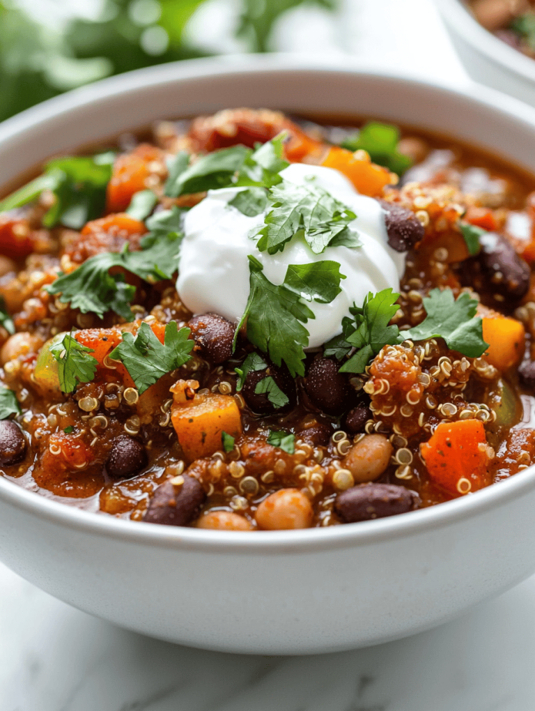 Unconventional Comfort: Slow Cooker Vegetarian Chili with a Secret Ingredient