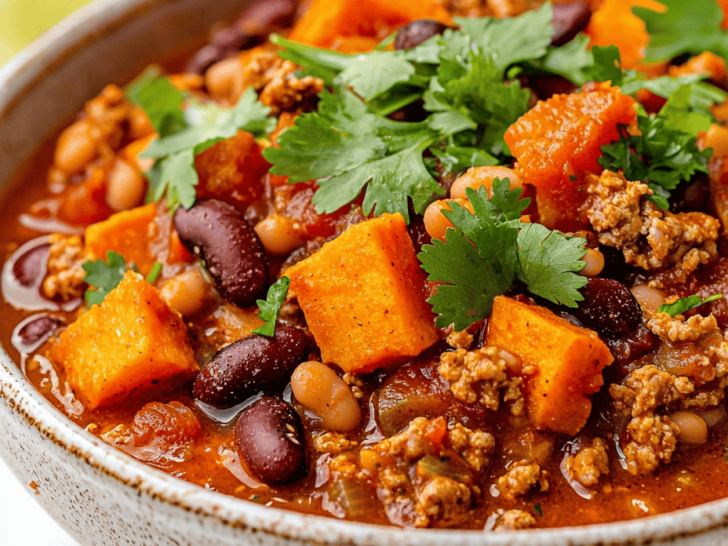 Fall Into Comfort: Hearty Turkey & Sweet Potato Chili with a Twist