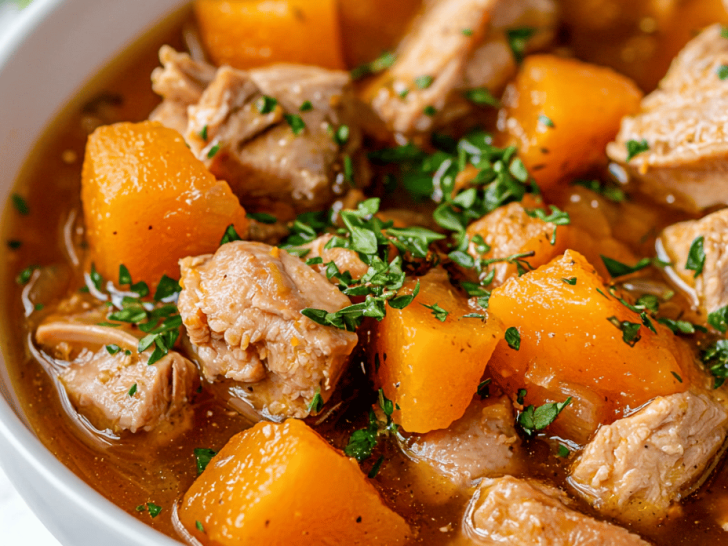 Slow-Cooked Comfort: Turkey & Pumpkin Stew with a Twist