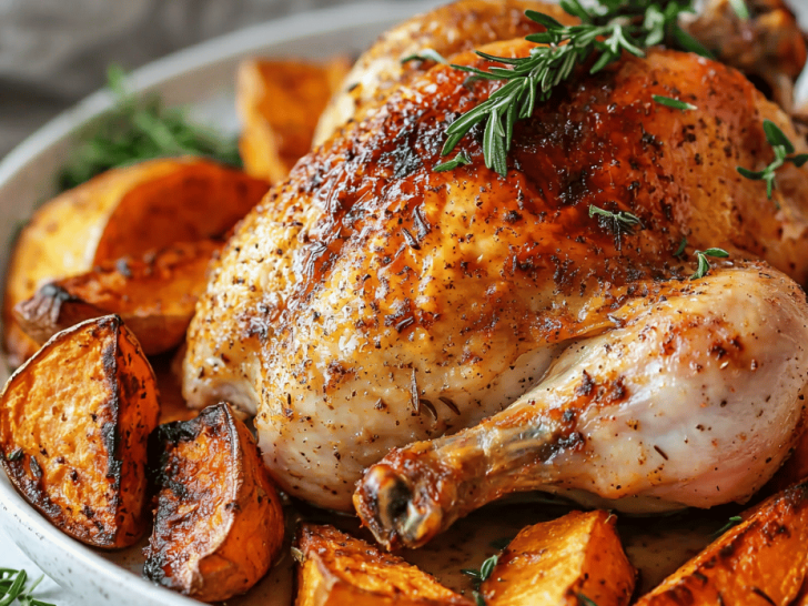 Autumn Harvest Roast: Chicken & Sweet Potatoes with a Surprise Spice Blend