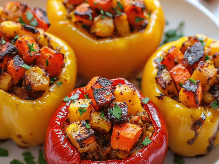 Autumn’s Hidden Treasure: Stuffed Bell Peppers with Fall Vegetables