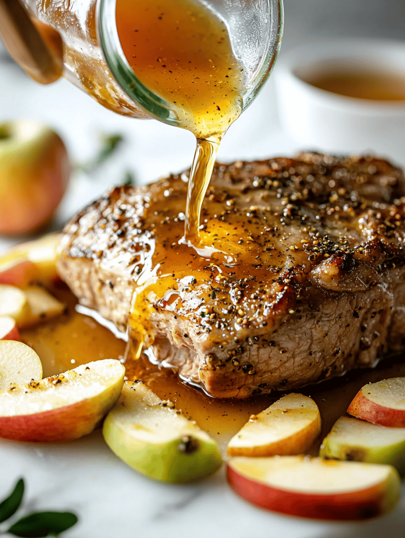 Autumn’s Secret: Slow Cooker Apple Cider Pork Roast with a Twist