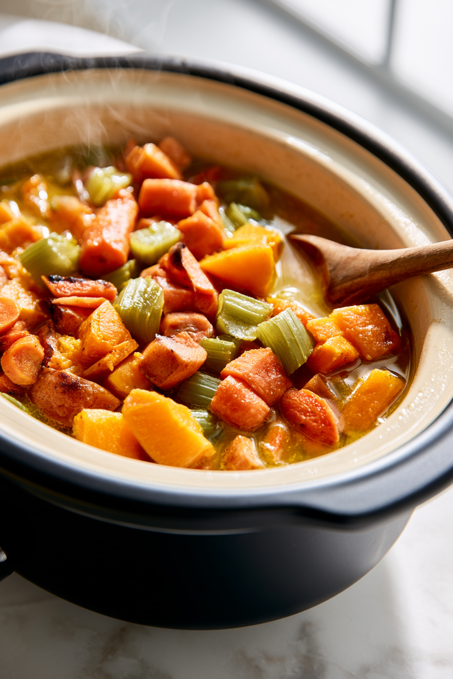 vegetables are tender and starting to caramelize at the edges