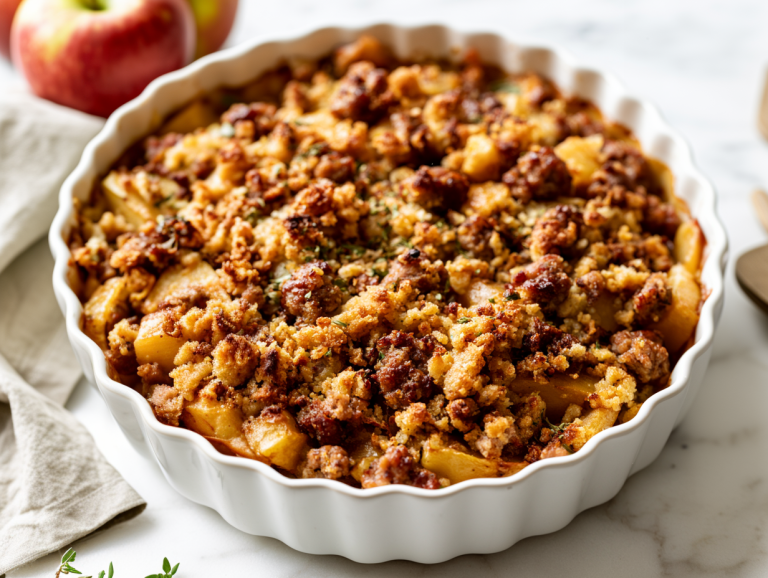 Autumn Sausage and Apple Casserole Recipe