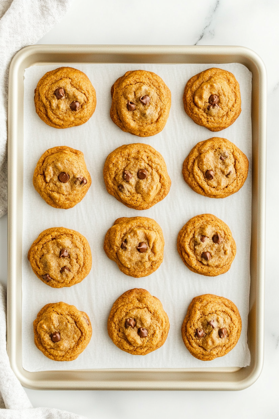 Bake in the preheated oven for 12-15 minutes, or until the edges turn a light golden brown and your kitchen fills with the warm aroma of cinnamon and pumpkin
