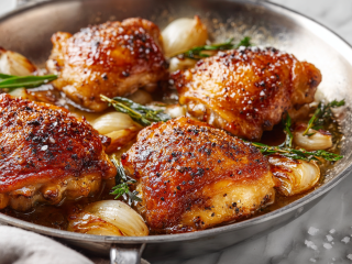 Crispy Skillet Chicken Thighs Recipe