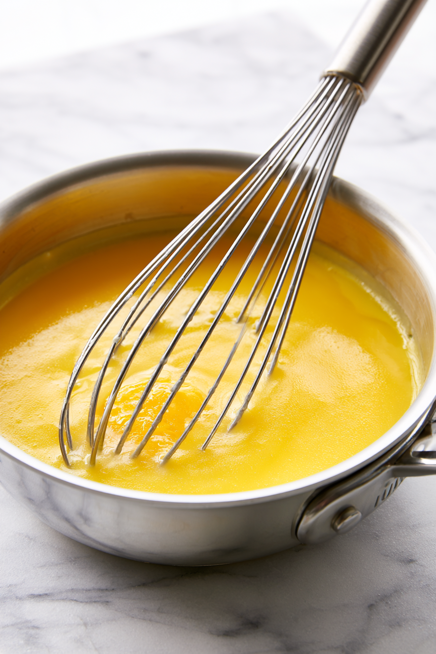 In a saucepan, combine ¾ cup sugar, lemon juice, and lemon zest. Warm over medium heat, stirring until the sugar dissolves and the mixture is heated through (about 3-5 minutes