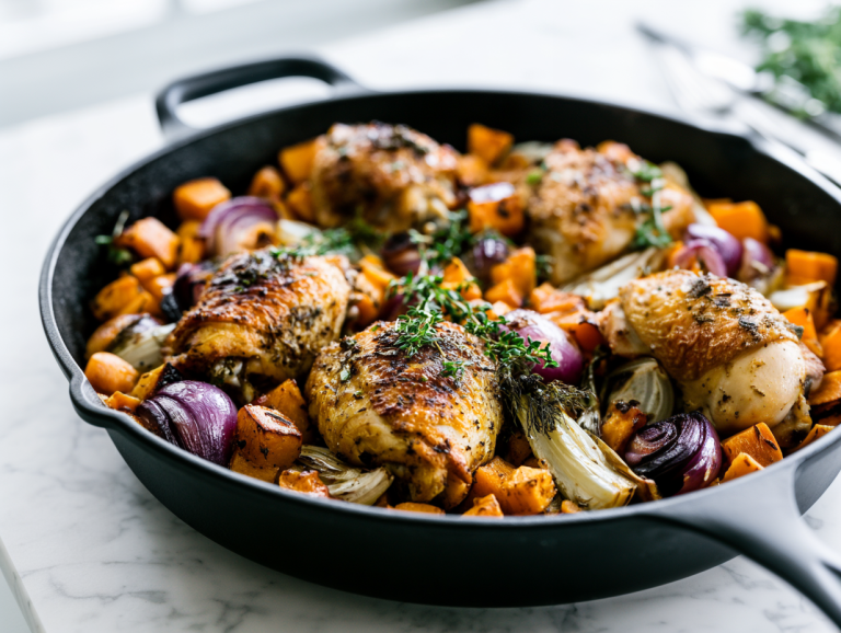 One-Pan Fall Chicken Dinner Recipe