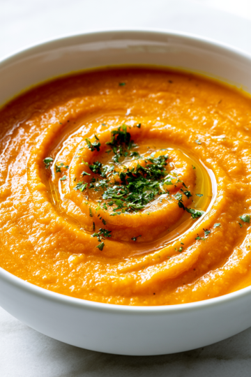 Roasted Butternut Squash and Carrot Soup Recipe