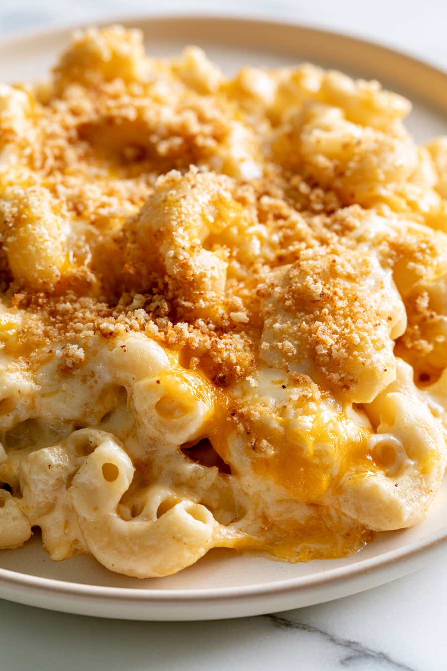 Serve Slow Cooker Mac and Cheese