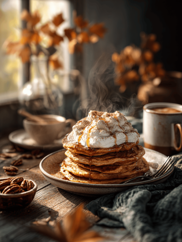 Fluffy Pumpkin Pancakes That Feel Like a Cozy Morning Hug