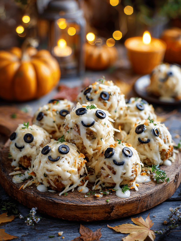 Halloween Mummy Meatballs That Make You Smile
