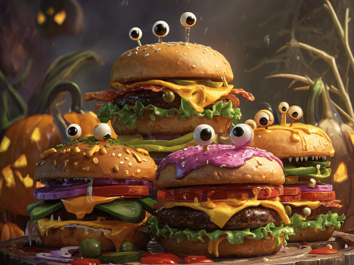 Halloween Monster Burgers That Make You Smile