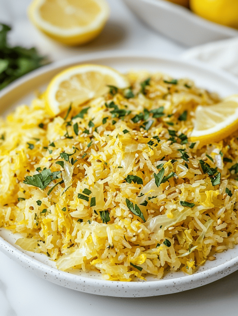 Mediterranean Lemon Rice & Cabbage: A Surprising Flavor Harmony