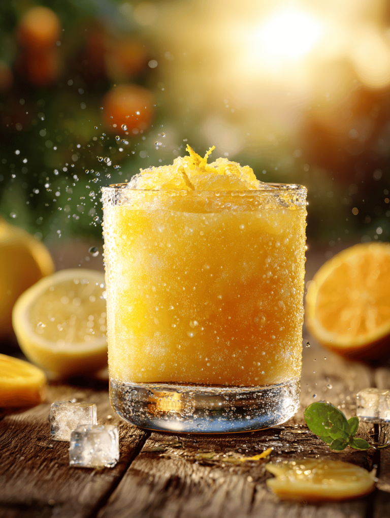 Sparkling Citrus Champagne Slushie: A Chill with a Zing