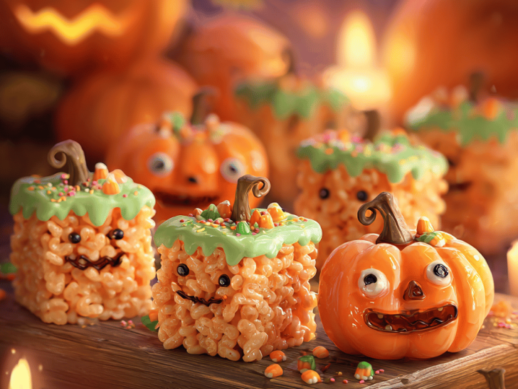 Spooky Goodness: How to Make Halloween Pumpkin Rice Krispie Treats with a Twist