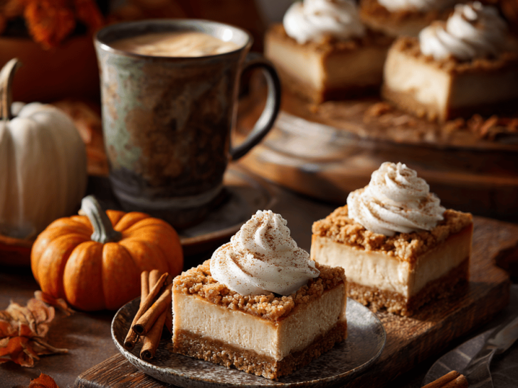 Halloween Pumpkin Cheesecake Bars That Make the Season Feel Extra Cozy