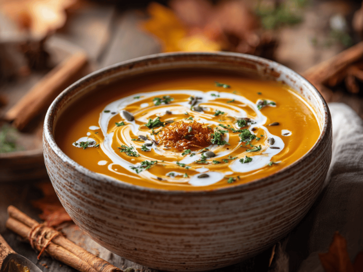 Warmth in a Bowl: Roasted Butternut Squash & Carrot Soup with a Touch of Ginger