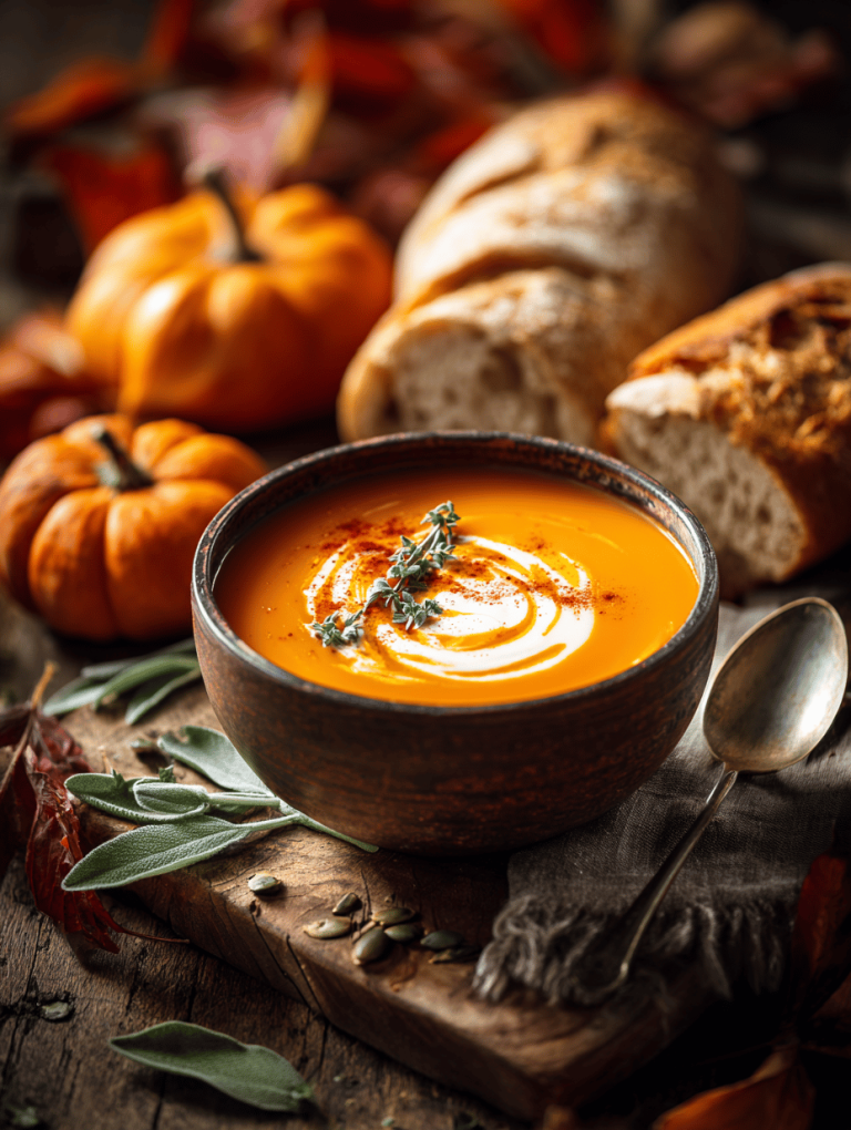 Easy Fall Roasted Pumpkin Soup: A Cozy Bowl with a Smoky Twist