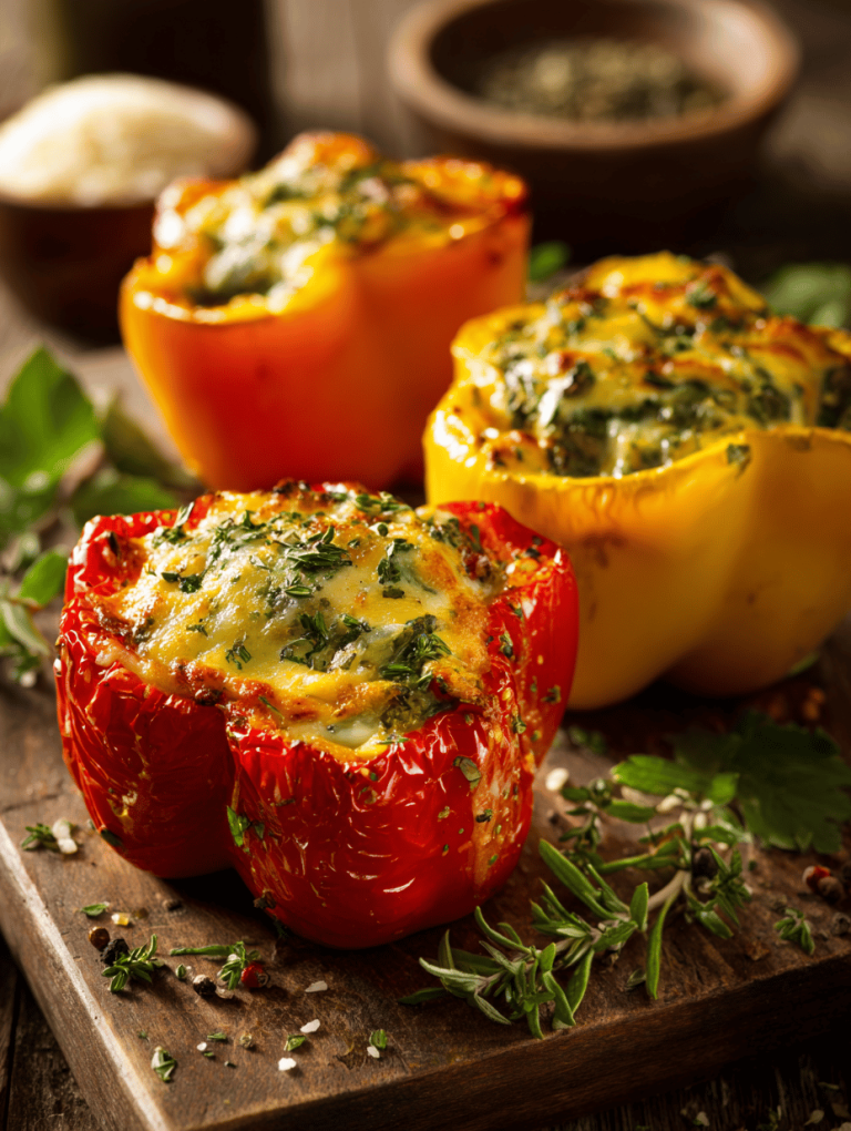 Stuffed Peppers with a Twist: Cheesy, Savory, and Perfectly Spiced