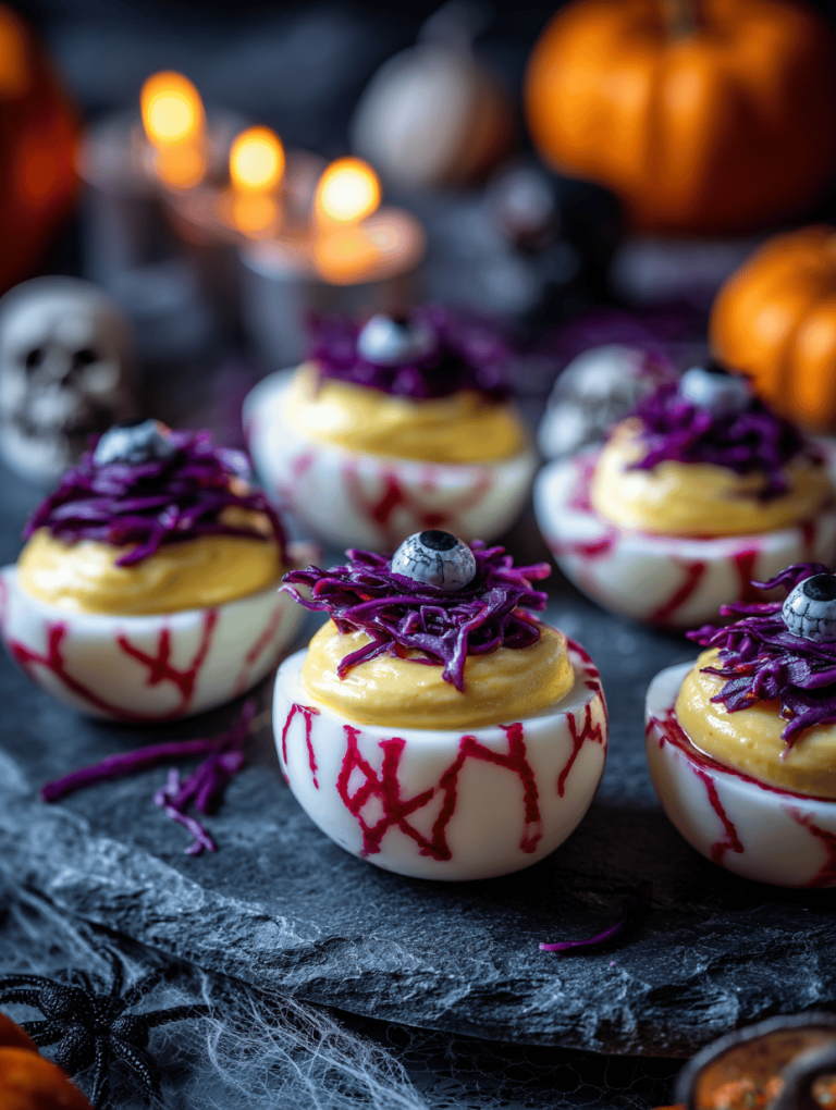 Halloween Deviled Egg Eyeballs: A Spooky Snack That’s Surprisingly Easy