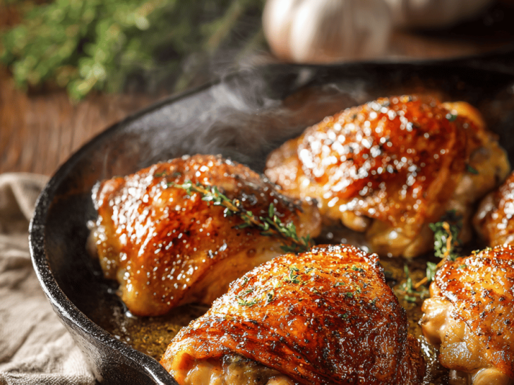 The Lazy Cook’s Guide to Perfectly Crispy Skillet Chicken Thighs