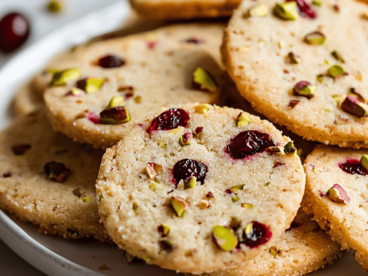 Cranberry Pistachio Shortbread Cookies: A Festive Twist You Can’t Resist