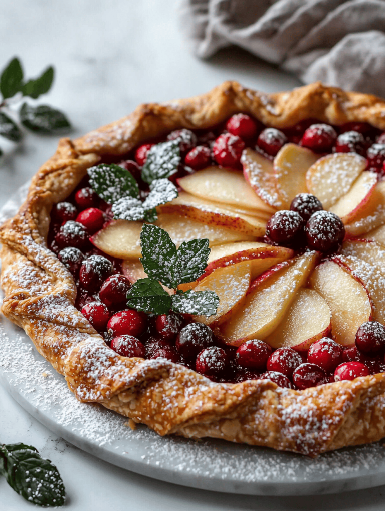 The Artful Charm of Cranberry Apple Galette: A Fall Evening’s Secret