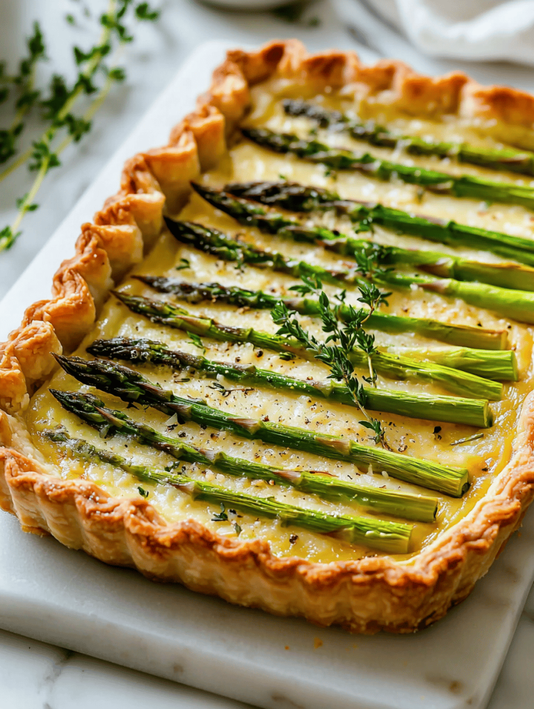 Asparagus and Parmesan Shortcrust Tart Recipe
