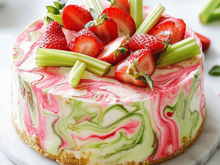 A Summer Affair: Berry-Burst Strawberry Rhubarb Cake