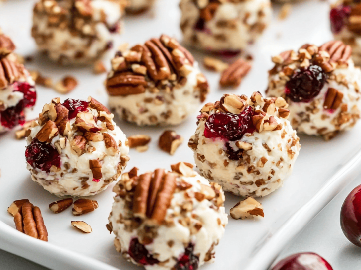 Festive Cranberry Pecan Goat Cheese Bites That Brighten Any Shift