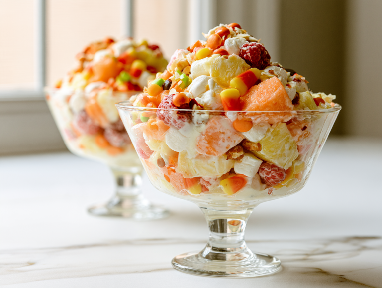Candy Corn Fruit Salad Recipe