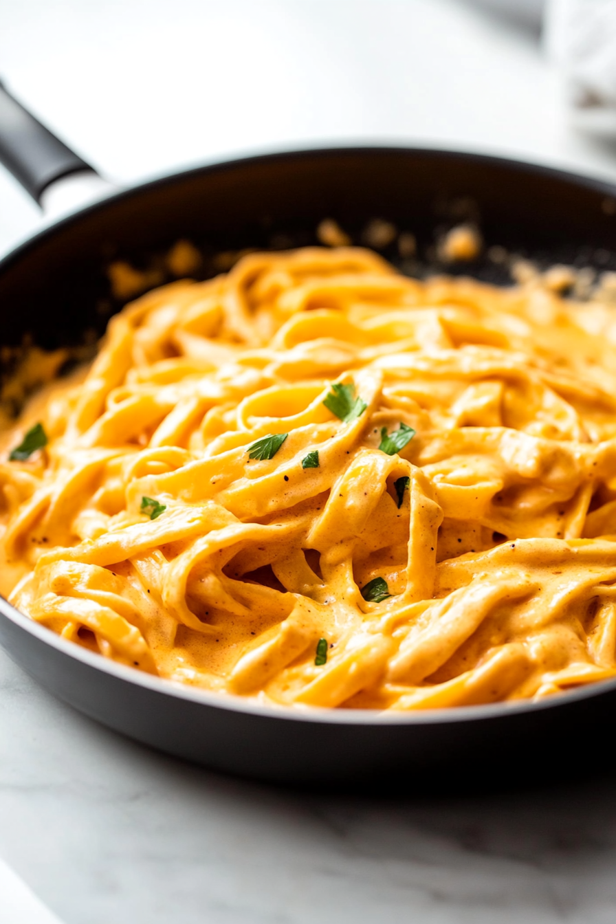 Cook everything together for another 2 minutes, allowing the flavors to meld and the pasta to absorb some of the sauce’s richness