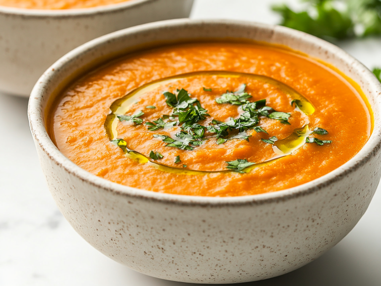 Creamy Pumpkin-Black Bean Soup