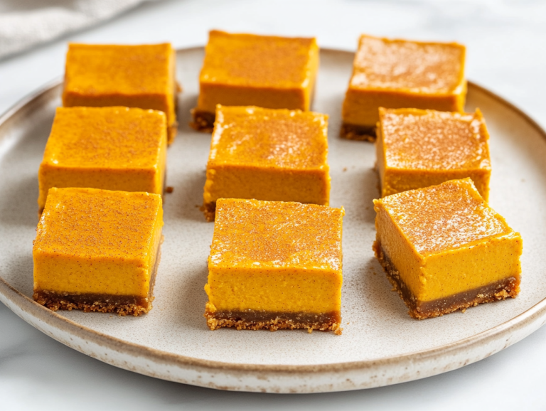 Pumpkin Cheesecake Bars