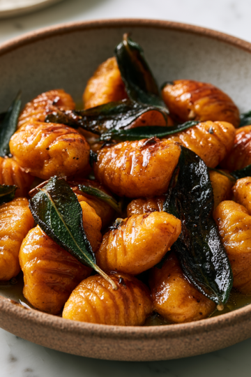Pumpkin Gnocchi with Sage Butter