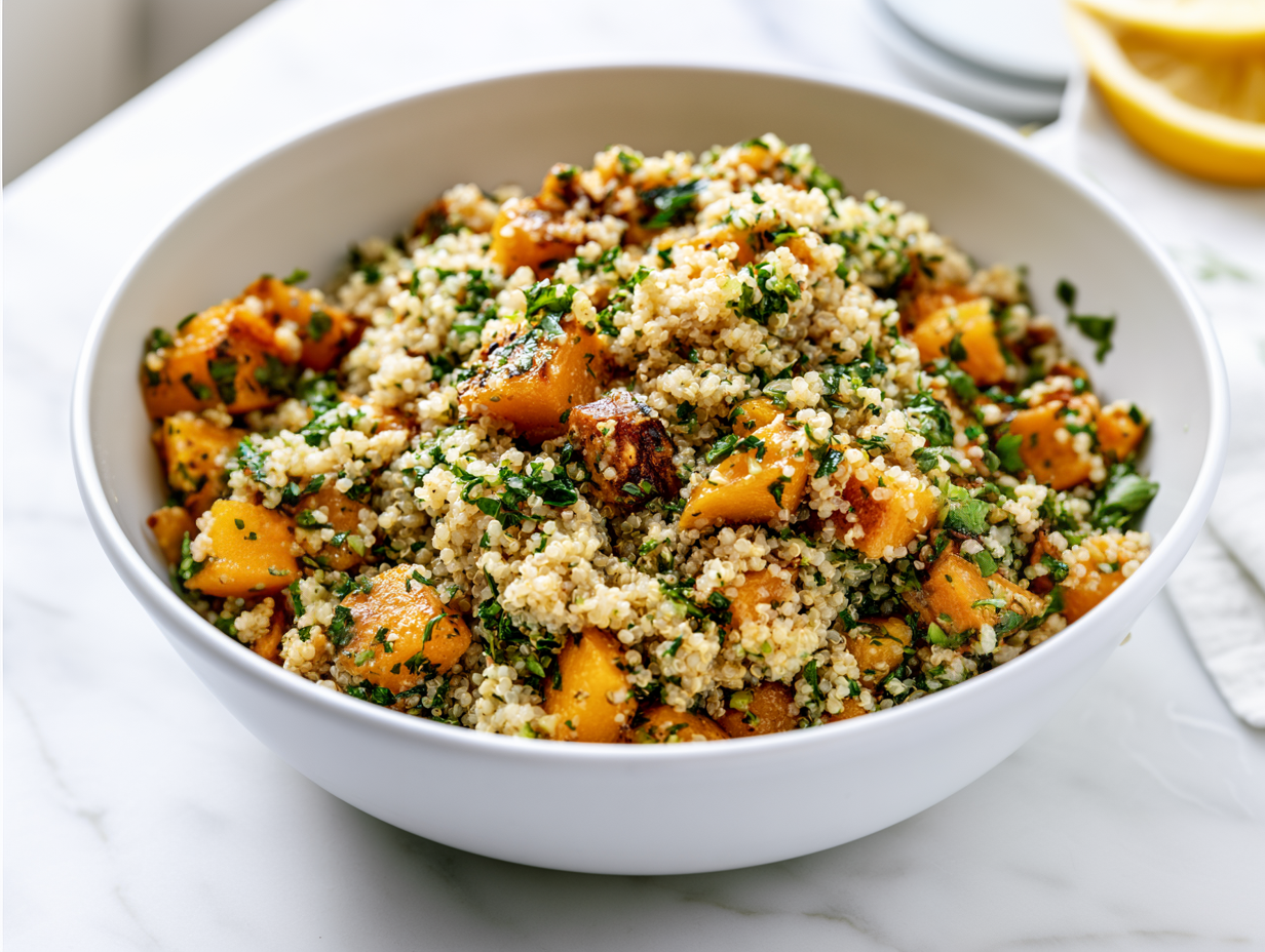Roasted Pumpkin Quinoa Salad