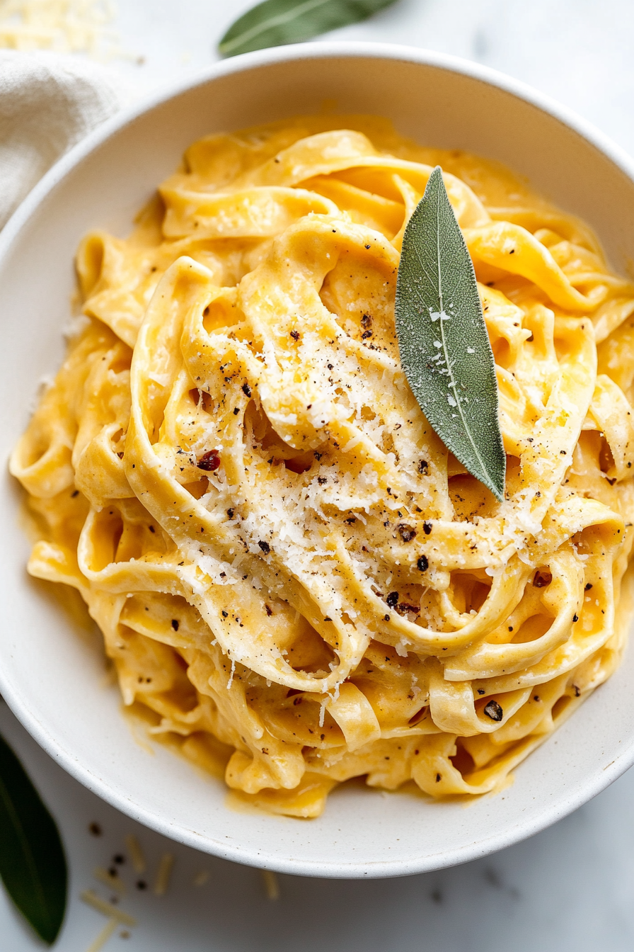 Creamy Pumpkin Alfredo Pasta