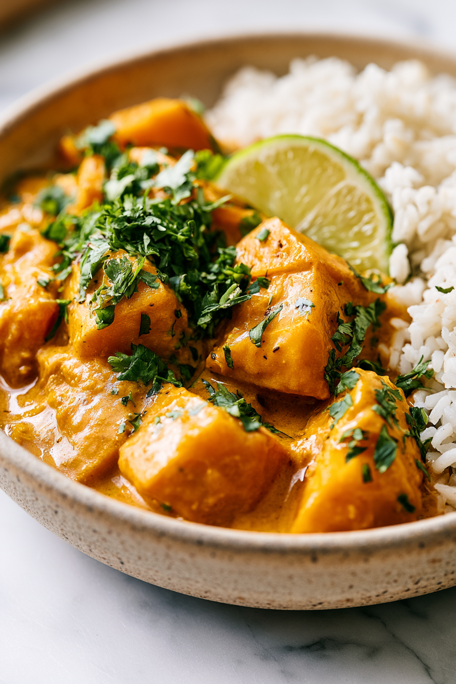 Serve Creamy Pumpkin Curry