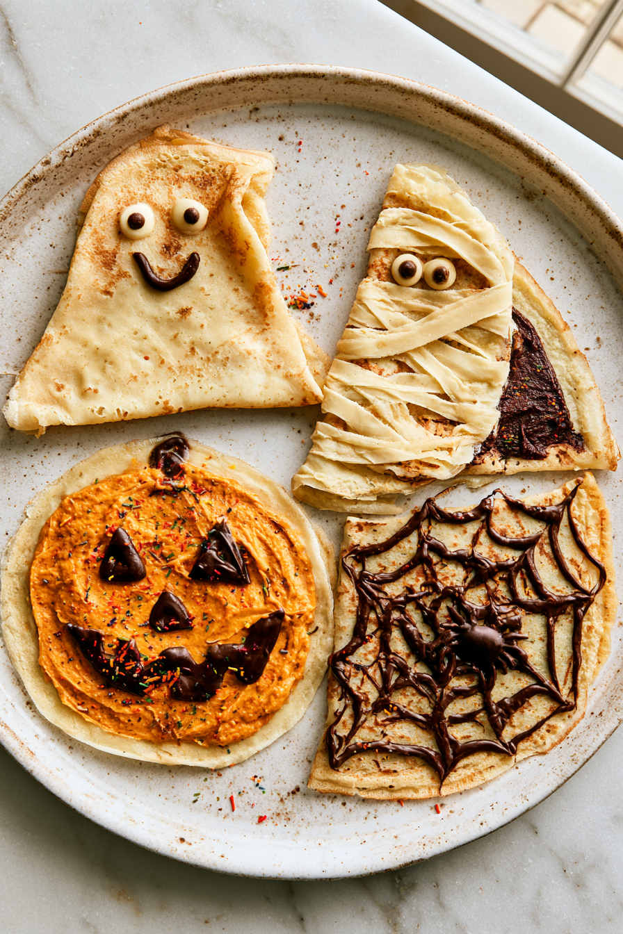 Serve Halloween Crepes