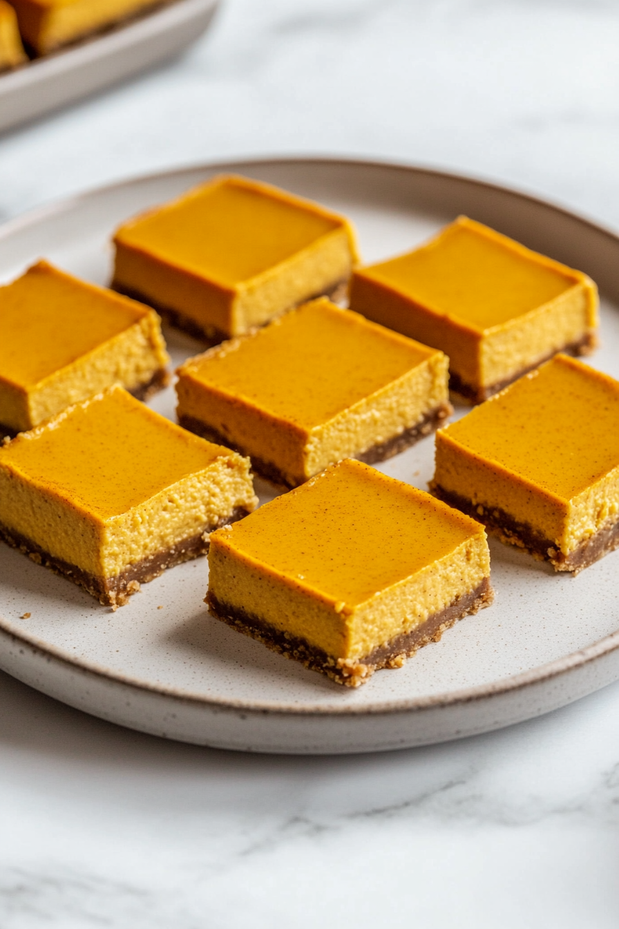 Serve Pumpkin Cheesecake Bars