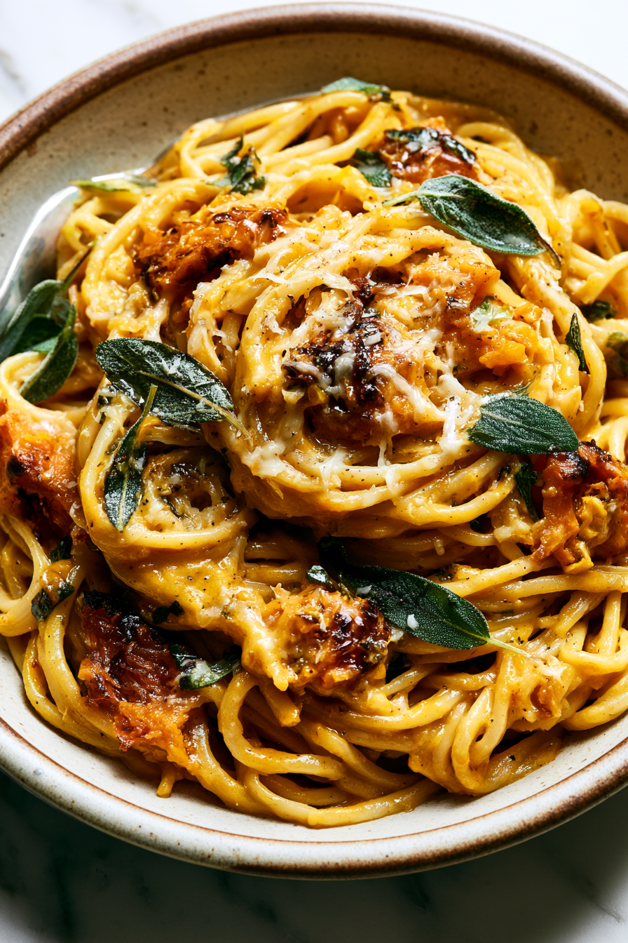 Serve Roasted Pumpkin Pasta
