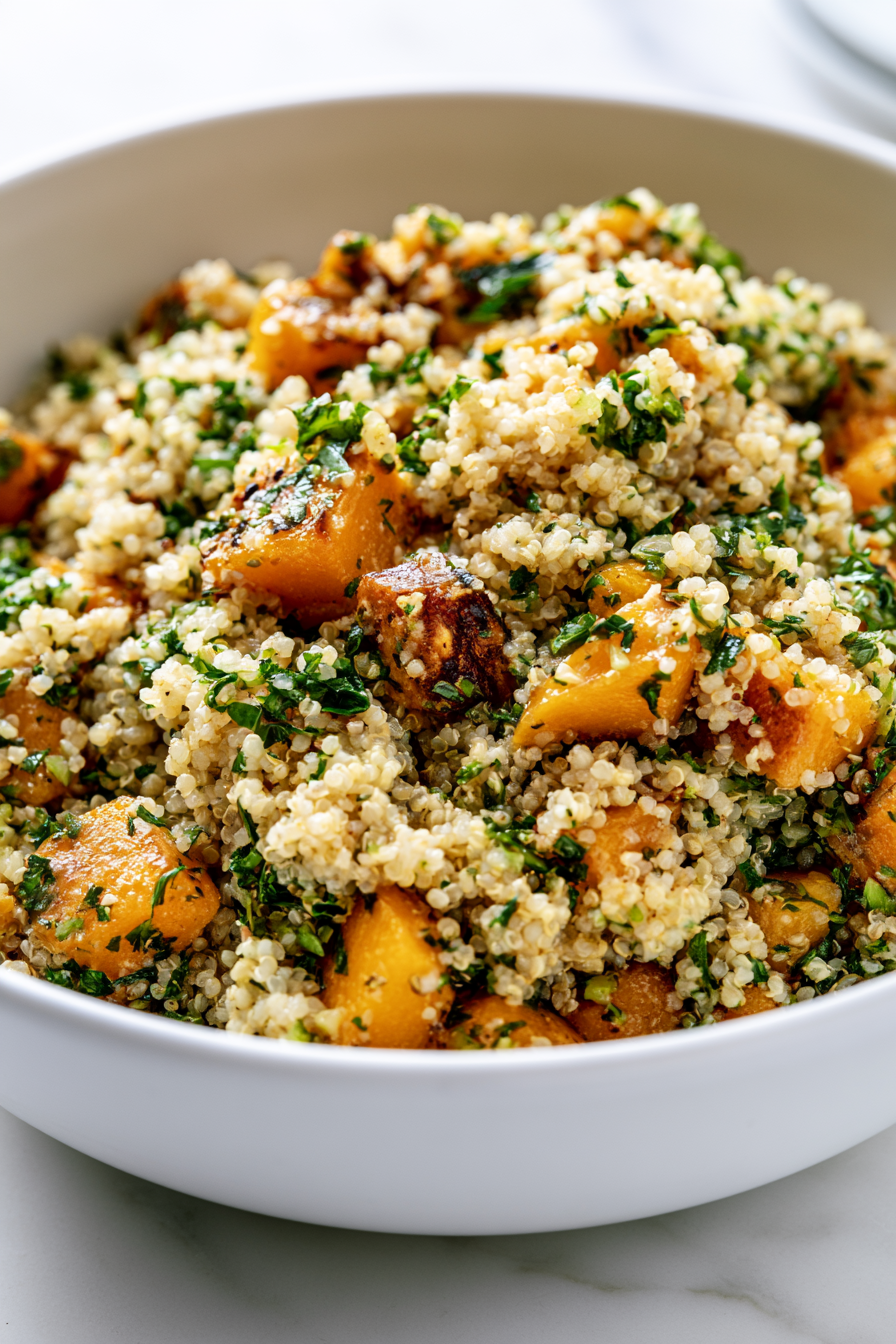 Serve Roasted Pumpkin Quinoa Salad