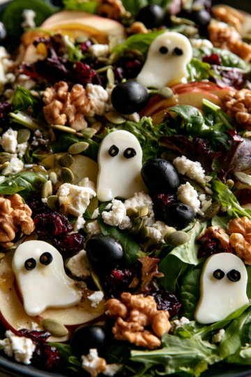 Spooky Halloween Pasta Salad