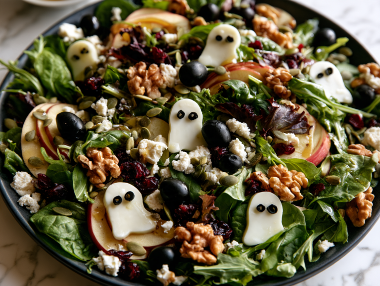 Spooky Halloween Pasta Salad