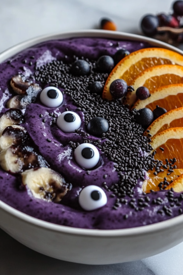 Spooky Halloween Smoothie Bowl