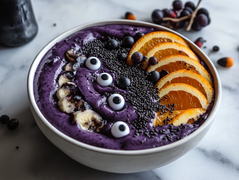 Spooky Halloween Smoothie Bowl